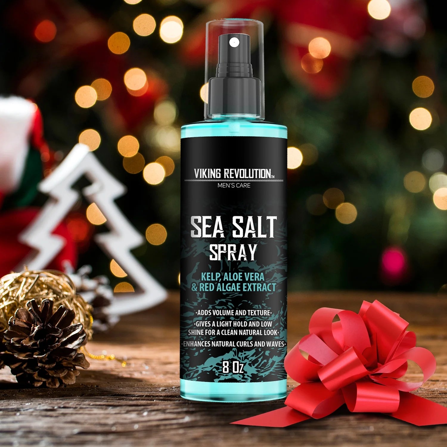 Sea Salt Spray for Hair Men - Hair Texturizing Spray with Kelp, Aloe Vera and Red Algae Extract - Surf Spray to Add Volume and Texture Sea Salt Spray for Men Beach Hair Spray - 8Oz