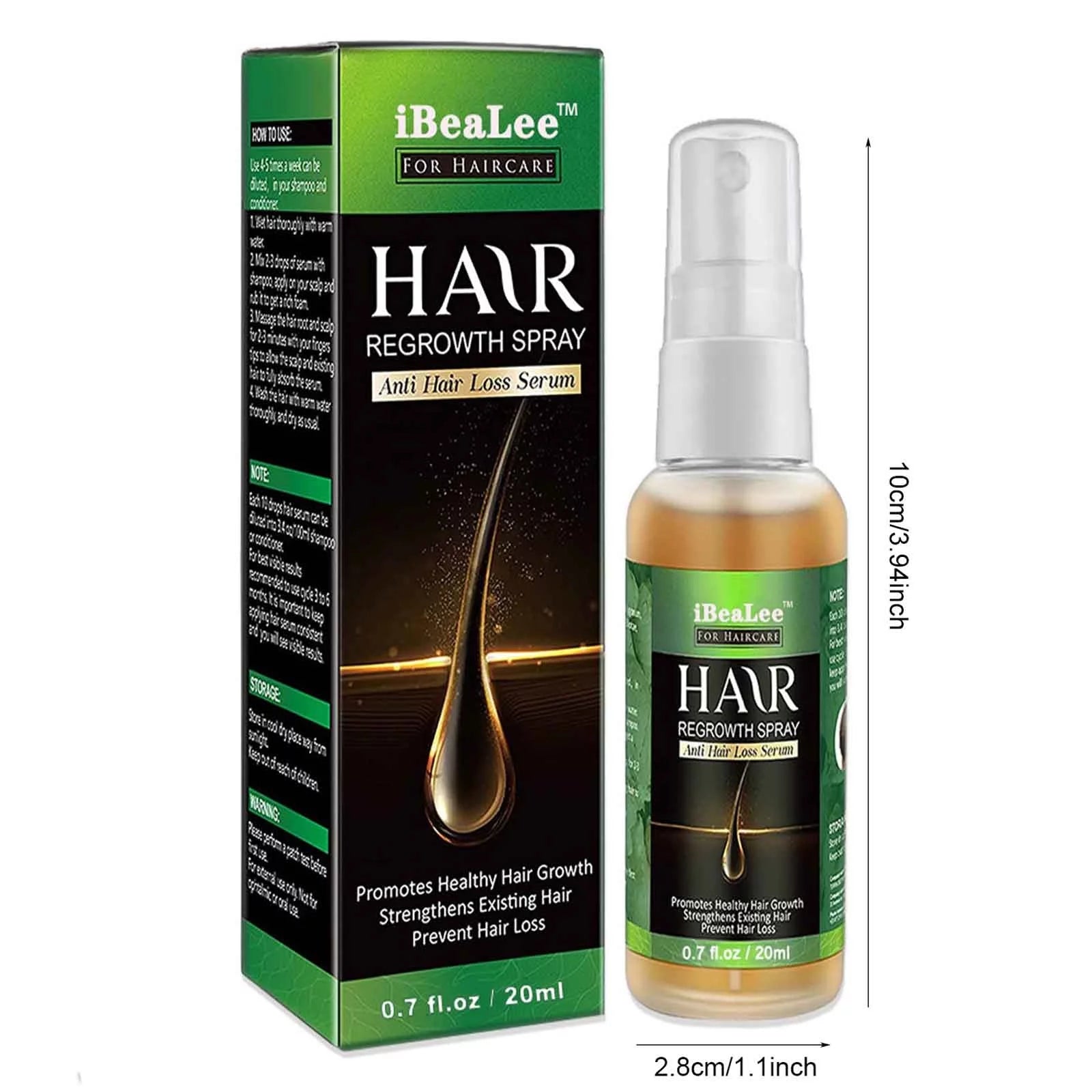 Hair Growth Essential Oil Hair Care to Repair Hair Frizz and Help Growth 20Ml Hair Growth Serum