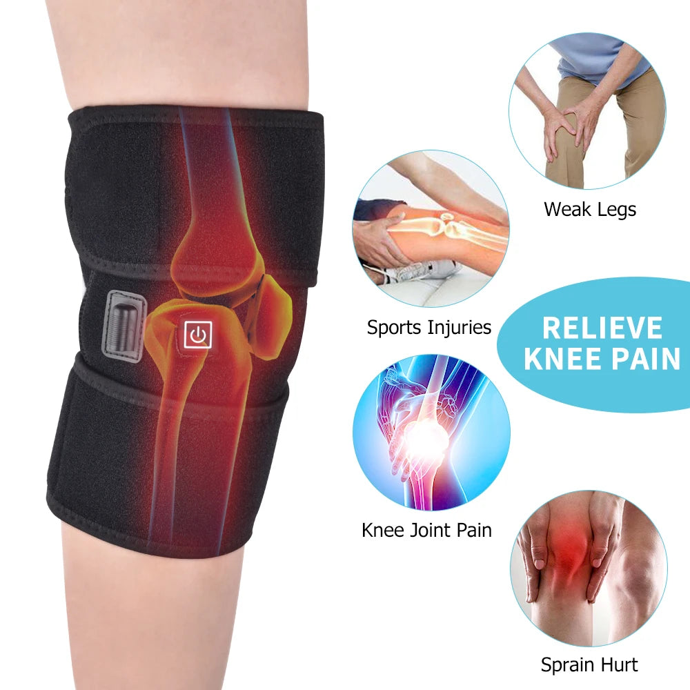 Knee Pad Fast-Heating Relief Arthritis Improve Discomfort Pain Recover Injury Keep Warm Relieve Muscle Soreness Drive Cold Away