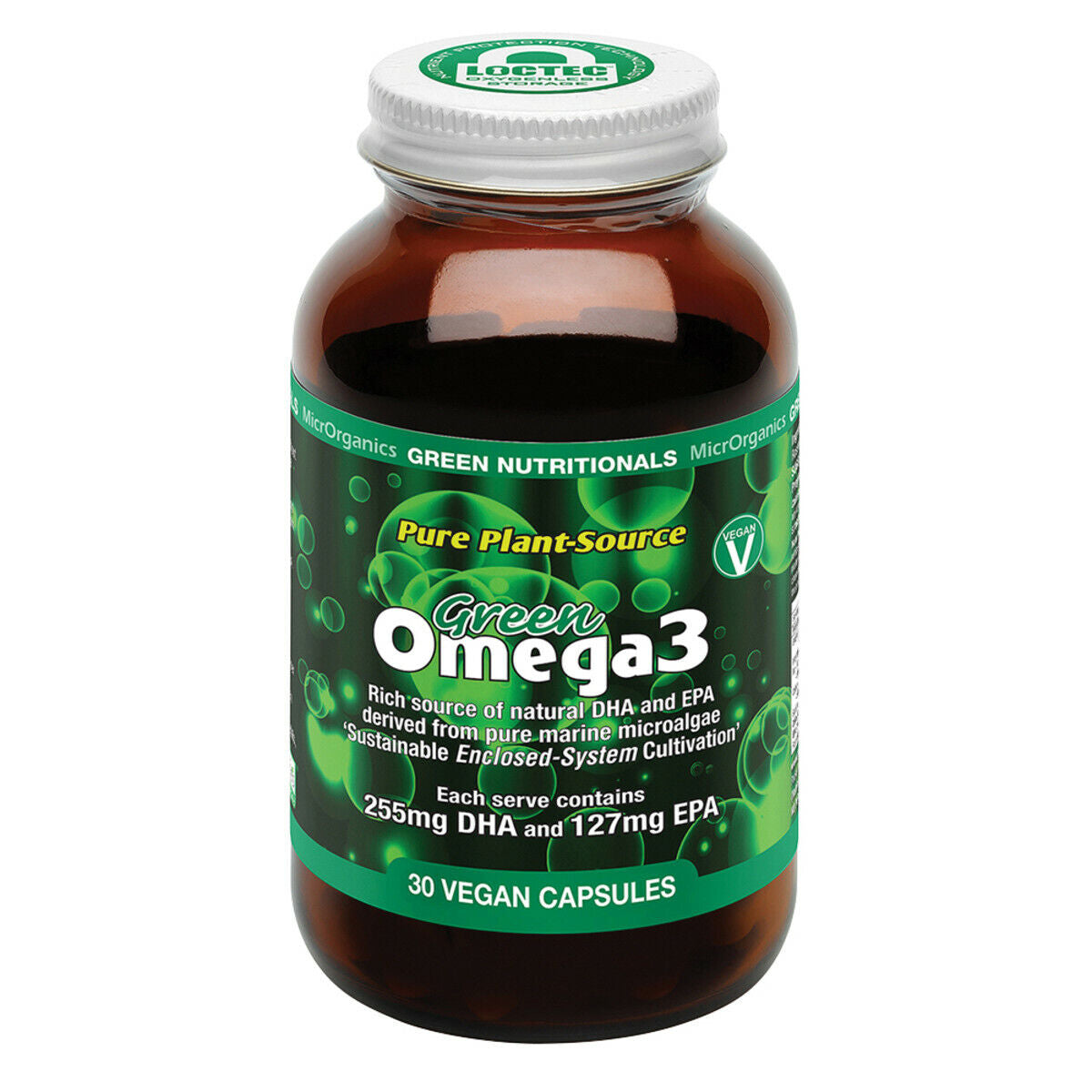 NEW Microrganics Green Nutritionals Green Omega3 30 Capsules DHA & EPA Omega 3