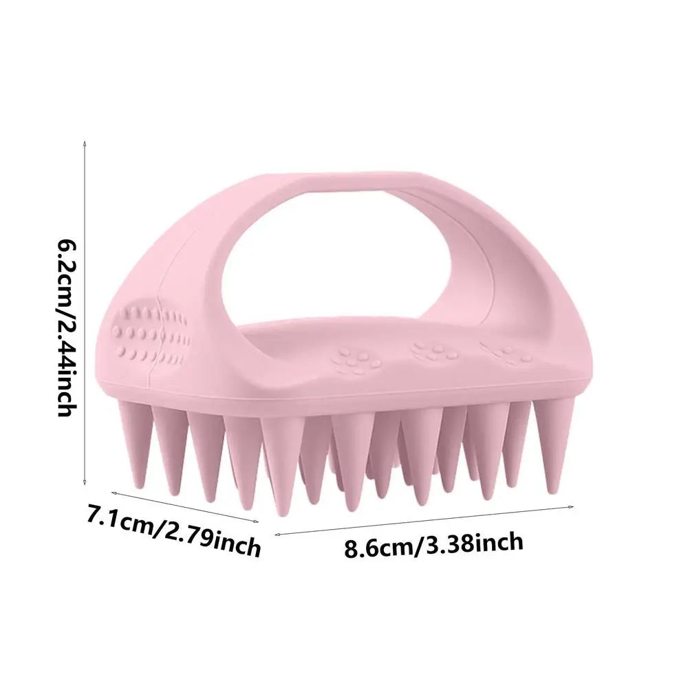 Scalp Scrubber Scalp Massager Comb Soft Silicone Bristles Scalp Massage Scrubber Odorless Head Scrubber Comb Smooth Hair Brush