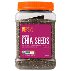 2 LB DE SEMILLAS DE CHIA NEGRA ORGÁNICAS 100% Puro Omega-3 No Transgenicos