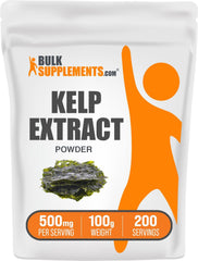 .Com Kelp Extract Powder - Kelp Supplement, Kelp Powder, Brown Seaweed Extract - Seaweed Supplement, Gluten Free, 500Mg per Serving, 100G (3.5 Oz) (Pack of 1)