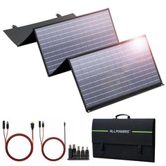 SP029 140W Portable Solar Panel Charger for Laptop Cellphone, Waterproof IP65 Foldable Solar Panel with Solar, DC, and USB Output, for Solar Generator, Power Bank, 12V Car Battery