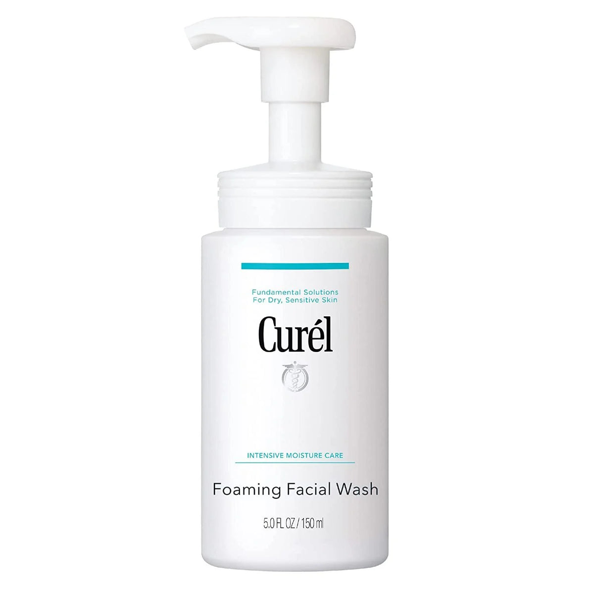 Cur�L Foaming Daily Face Wash, Hydrating Facial Cleanser for Dry, Sensitive Skin, Ph-Balanced and Fragrance-Free for Sensitive Skin Care, 5 Ounces (Step 2 of 2-Step Skincare)