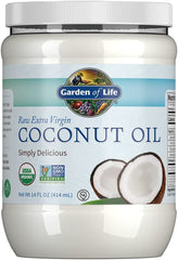 Garden of Life Organic Extra Virgin Coconut Oil - 14 Fl Oz | Unrefined Cold Pres