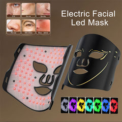 LED Face Mask Red Light Therapy 7 Color Photon Facial Skin Care Beauty Device