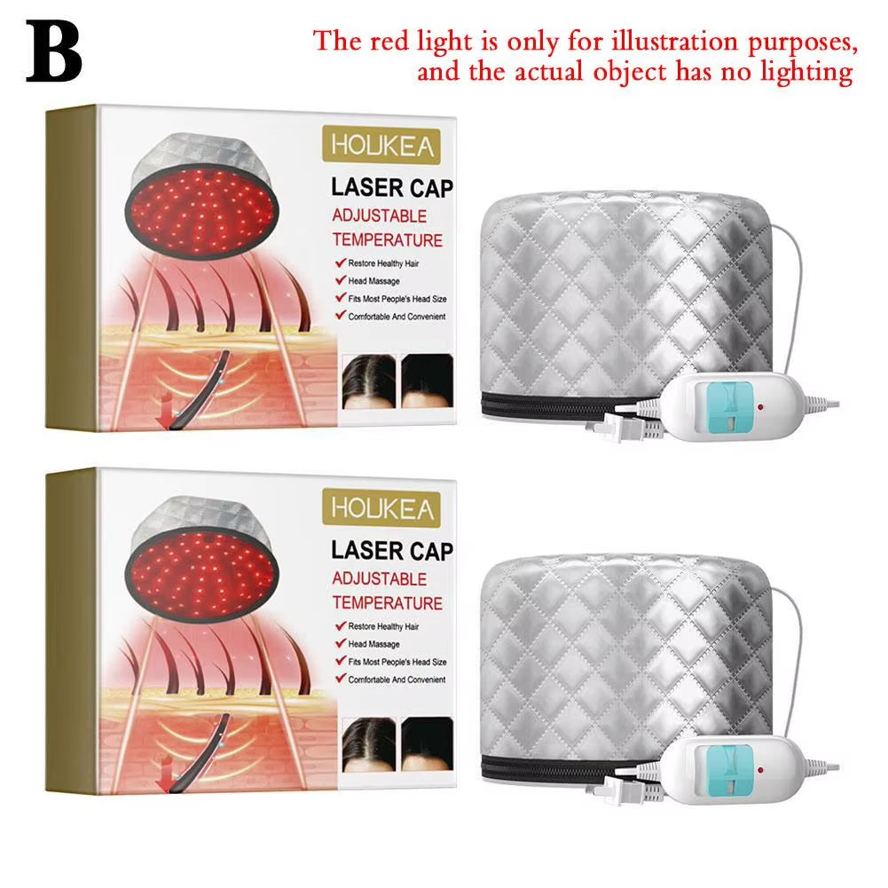 Laser Cap Heat Cap Hair Regeneration Hair Care Laser Cap for Greasy Scalp Heat Hair Regeneration Cap for Men Women