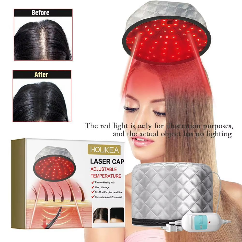 Laser Cap Heat Cap Hair Regeneration Hair Care Laser Cap for Greasy Scalp Heat Hair Regeneration Cap for Men Women