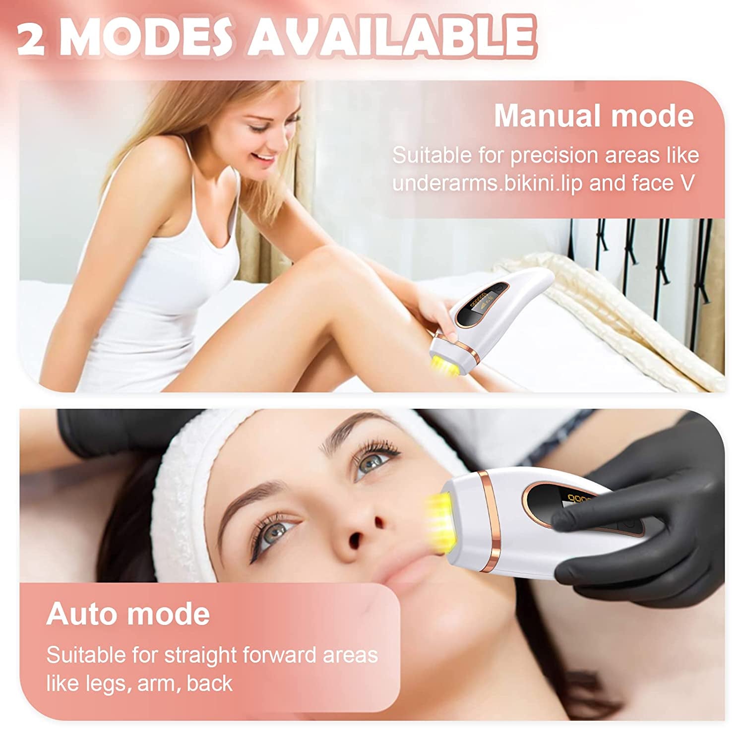 FIDAC Laser Hair Removal Device with FDA Certification, IPL Hair Removal for Women & Men, Permanent Hair Removal with 999,999 Flashes, At-Home Electrolysis Hair Remover Device for Facial Whole Body