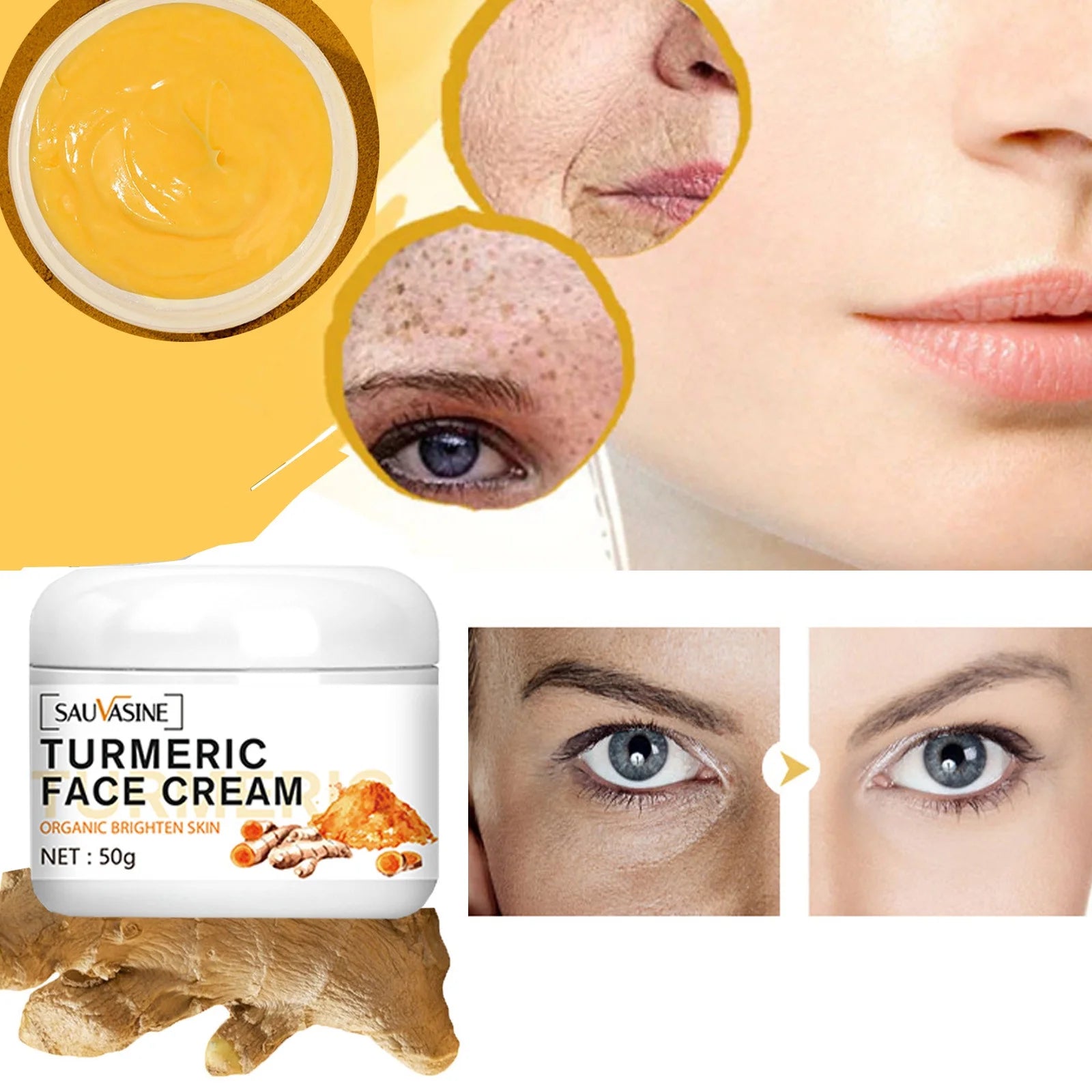 Skin Care Clearance Turmeric Dark Sp-Ot Corrector Seru-M High Gloss Face Cream Skin Care Moisturizing Repair Seru-M Flash Picks