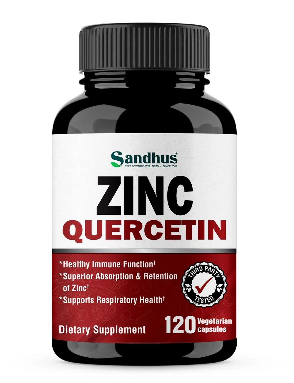 Zinc Quercetin, Dietary Supplements, 120 Vegetarian Capsules