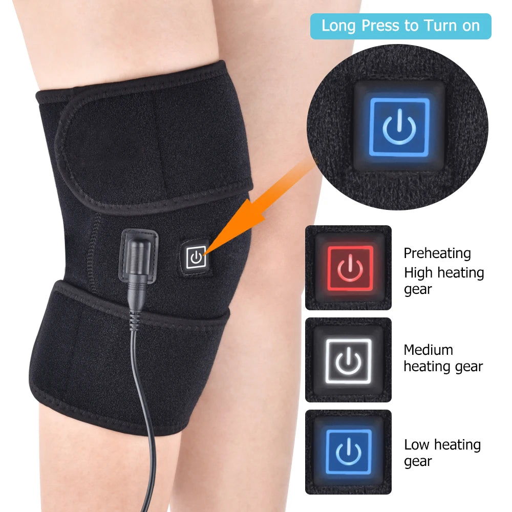 Knee Pad Fast-Heating Relief Arthritis Improve Discomfort Pain Recover Injury Keep Warm Relieve Muscle Soreness Drive Cold Away