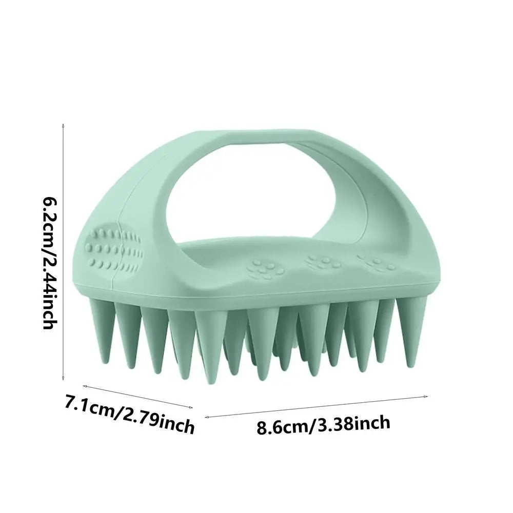 Scalp Scrubber Scalp Massager Comb Soft Silicone Bristles Scalp Massage Scrubber Odorless Head Scrubber Comb Smooth Hair Brush