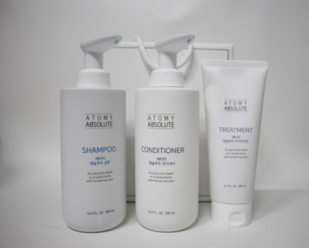 Atomy Absolute Hair Care Set (3Pcs) Shampoo, Conditioner, Treatment