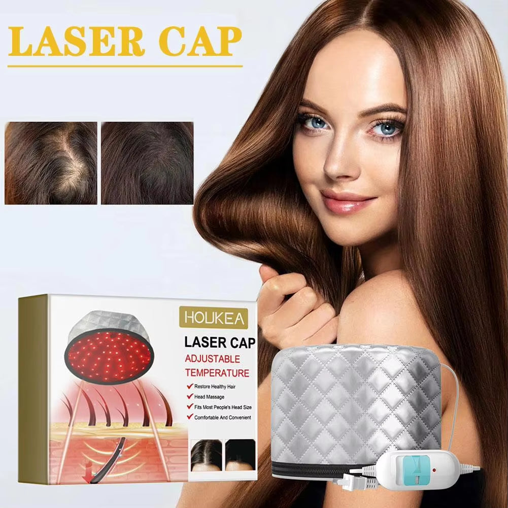 Laser Cap Heat Cap Hair Regeneration Hair Care Laser Cap for Greasy Scalp Heat Hair Regeneration Cap for Men Women