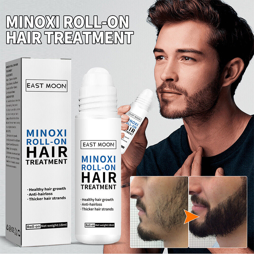 Hair Growth Treatment Serum Minoxi Roll-On Regrowth Nourishing Hair Scalp Care