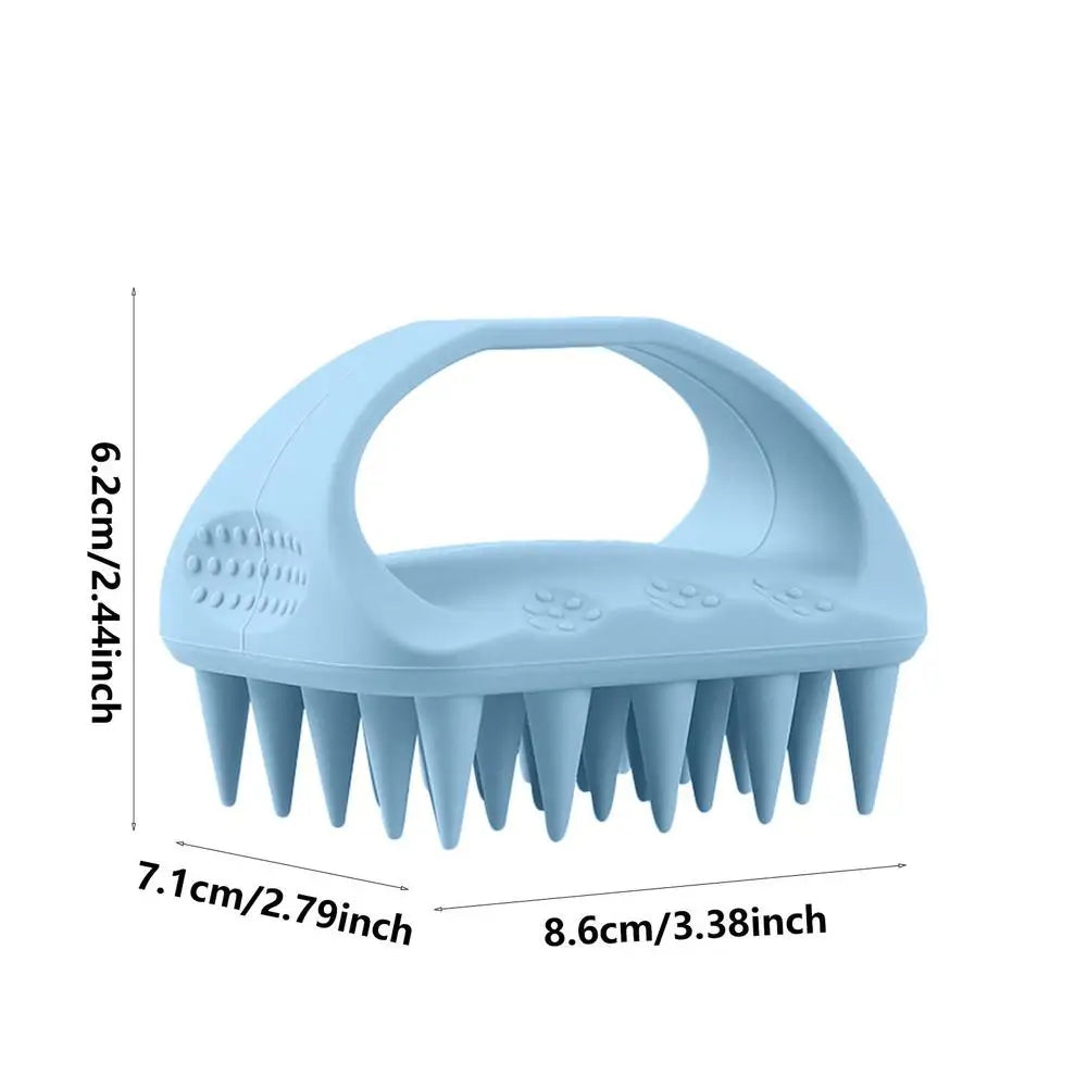 Scalp Scrubber Scalp Massager Comb Soft Silicone Bristles Scalp Massage Scrubber Odorless Head Scrubber Comb Smooth Hair Brush