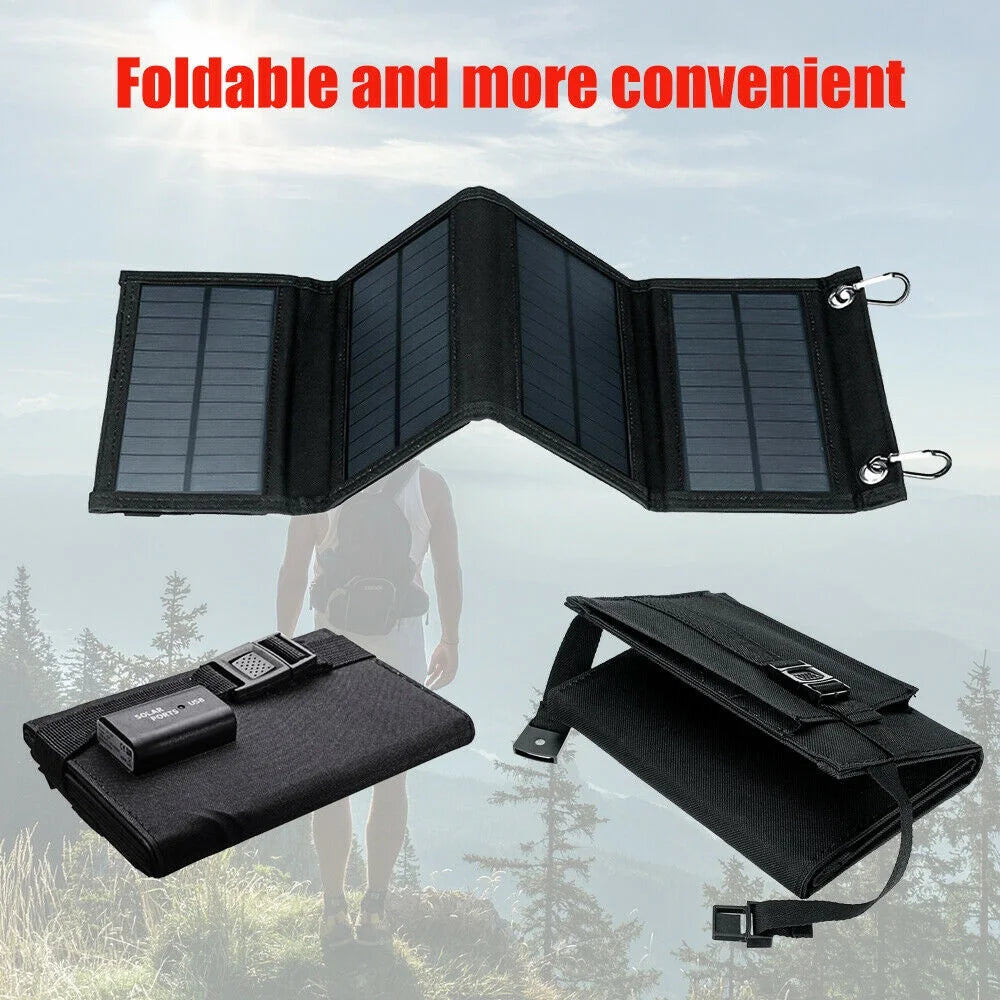 80W Solar Panel, Foldable, for Portable Power Station Generator, Iphone, Ipad, Laptop, USB Port, for Outdoor Camper RV Travel