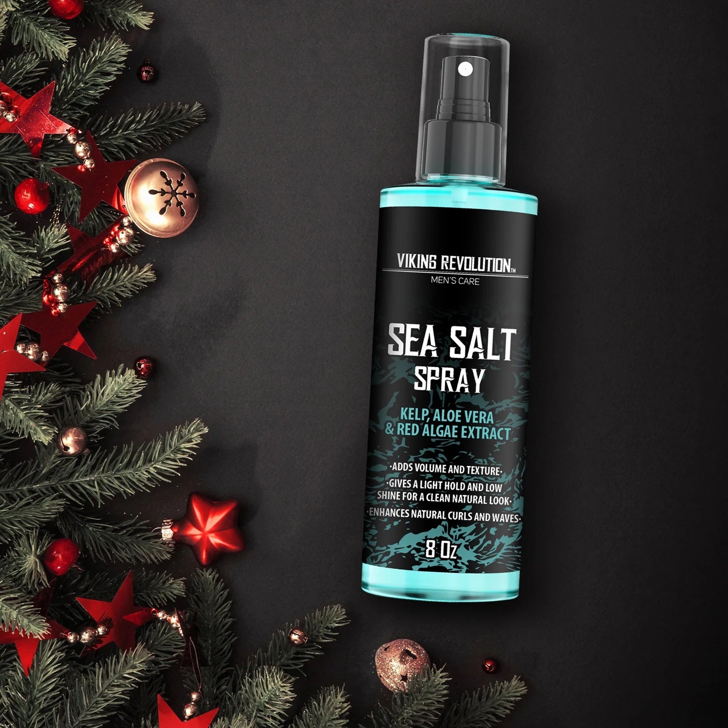 Sea Salt Spray for Hair Men - Hair Texturizing Spray with Kelp, Aloe Vera and Red Algae Extract - Surf Spray to Add Volume and Texture Sea Salt Spray for Men Beach Hair Spray - 8Oz