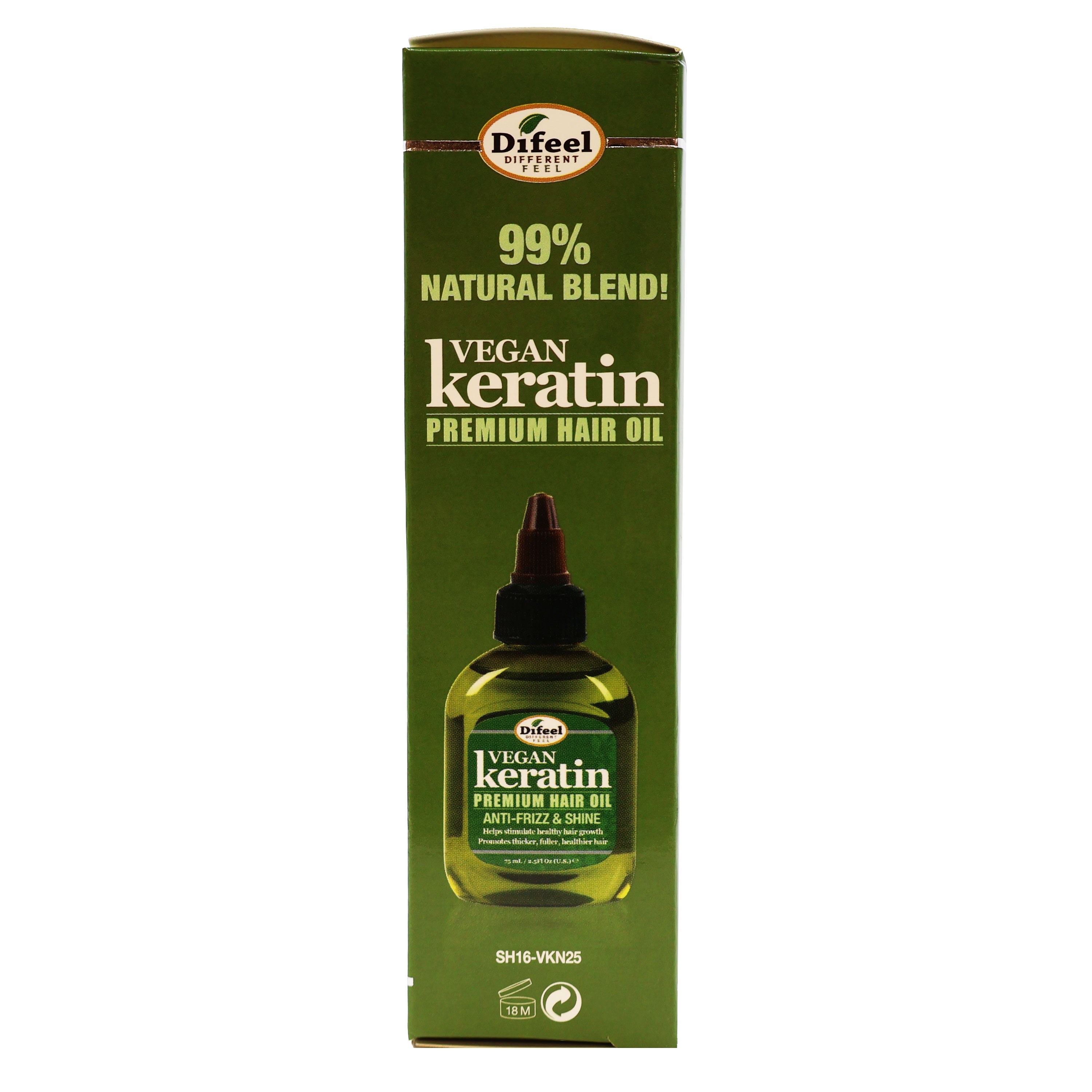 Vegan Keratin Premium Hair Oil 2.5 Oz., Pack of 6