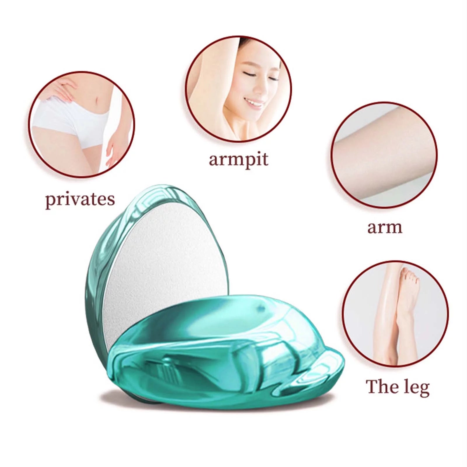 Clearance Nano Hair Remover Household Crystal Glass Hair Remover Manual Washable Dolphin Hair Remover