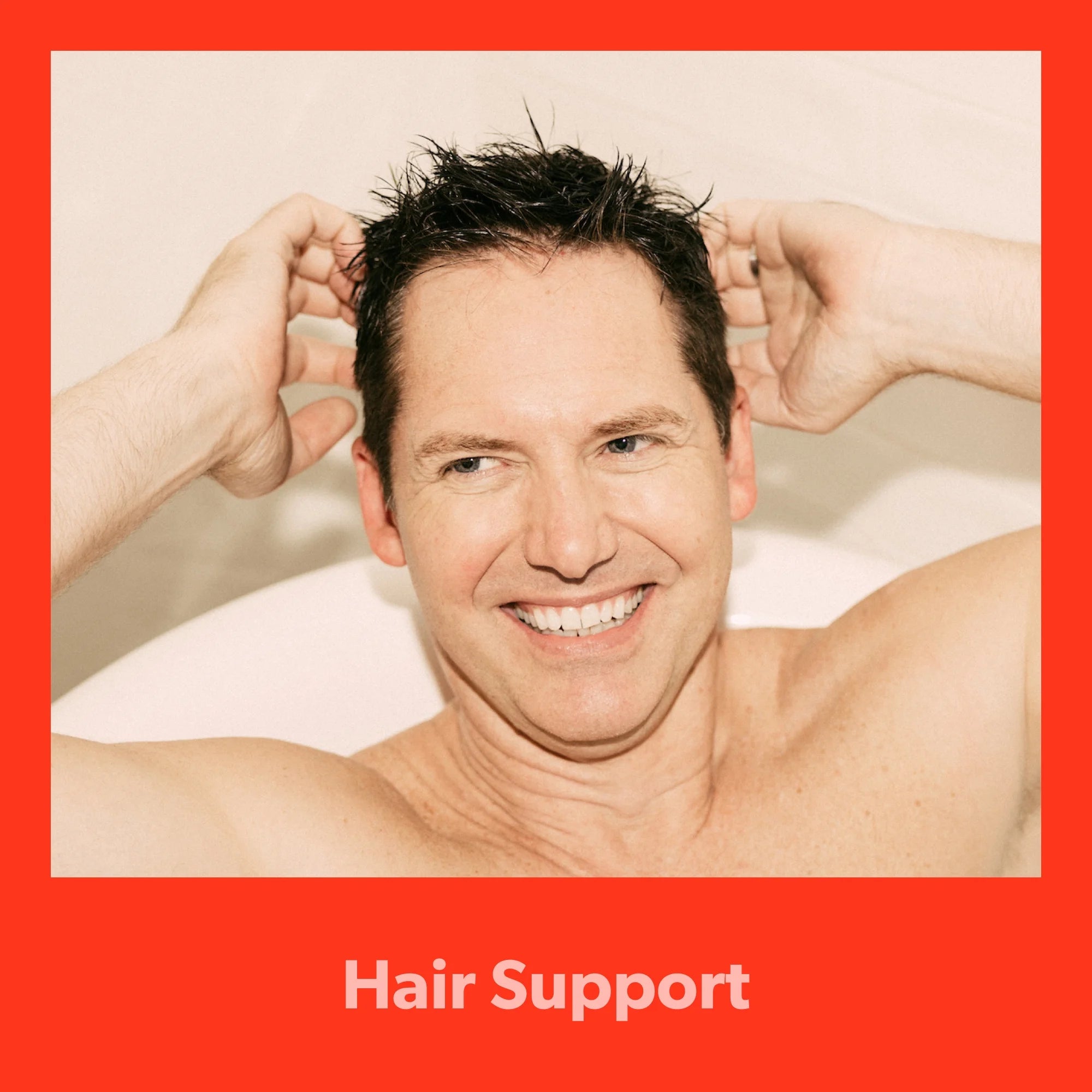 Hair Support Supplement for Men with Biotin to Help Nourish Hair, 90 Capsules