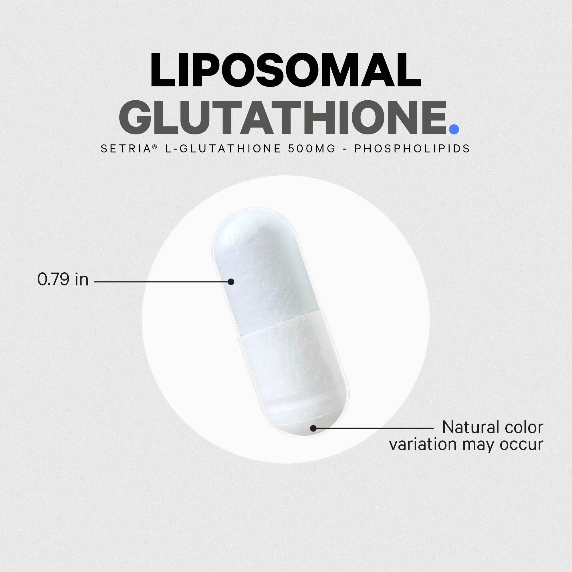 Liposomal Glutathione, Setria® L Glutathione Capsules, Phospholipid Complex, Vegan, Non-Gmo, 60 Ct