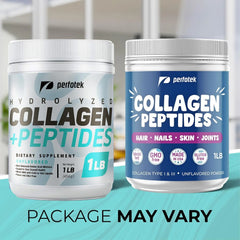 Hydrolyzed Collagen Powder 1 Pound - Premium Beef Collagen Powder