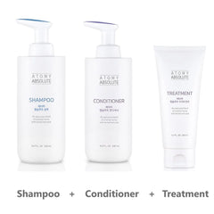 Absolute Hair Care 1 Set (3Pc) - Shampoo, Conditioner, Hair Pack | Healthy Scalp | Damaged Hair