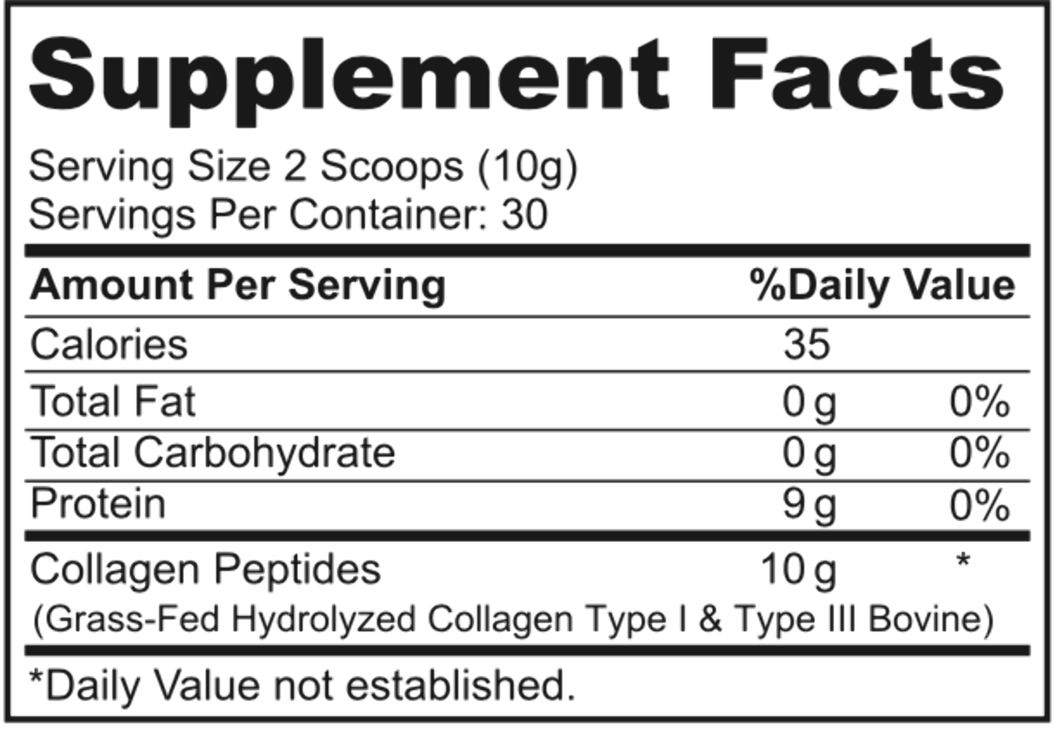 Collagen Protein - Grass-Fed Collagen Peptides - Unflavored - 30 Servings