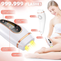 FIDAC Laser Hair Removal Device with FDA Certification, IPL Hair Removal for Women & Men, Permanent Hair Removal with 999,999 Flashes, At-Home Electrolysis Hair Remover Device for Facial Whole Body