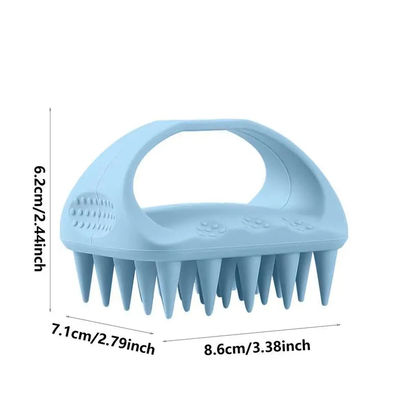 Scalp Scrubber Scalp Massager Comb Soft Silicone Bristles Scalp Massage Scrubber Odorless Head Scrubber Comb Smooth Hair Brush