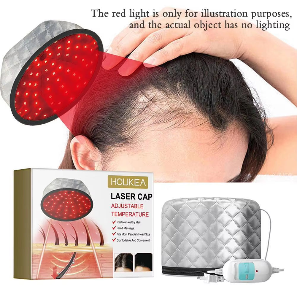 Laser Cap Heat Cap Hair Regeneration Hair Care Laser Cap for Greasy Scalp Heat Hair Regeneration Cap for Men Women