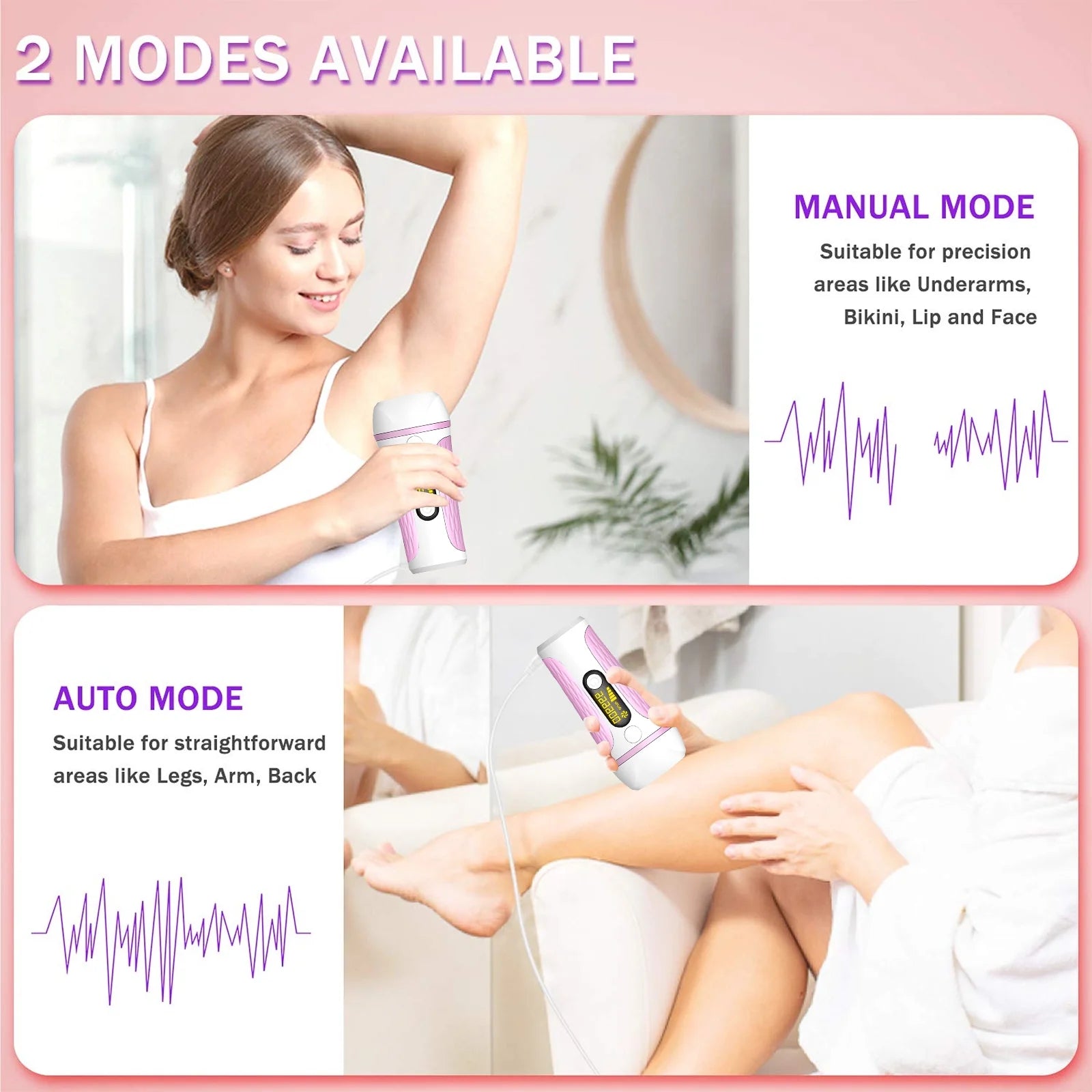 IPL Hair Removal for Women, Permanent Laser Hair Removal 999,900 Flashes, at Home Use Painless Hair Remover on Whole Body for Women Face Body Bikini,Hair Treatment Home Use