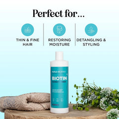 Biotin Conditioner for Thinning Hair - Volumizing Hair Conditioner for Women - Honeydew Conditioner for Thinning Hair with Biotin for Men & Women - Hair Thickening Curly Hair Conditioner for Dry Hair